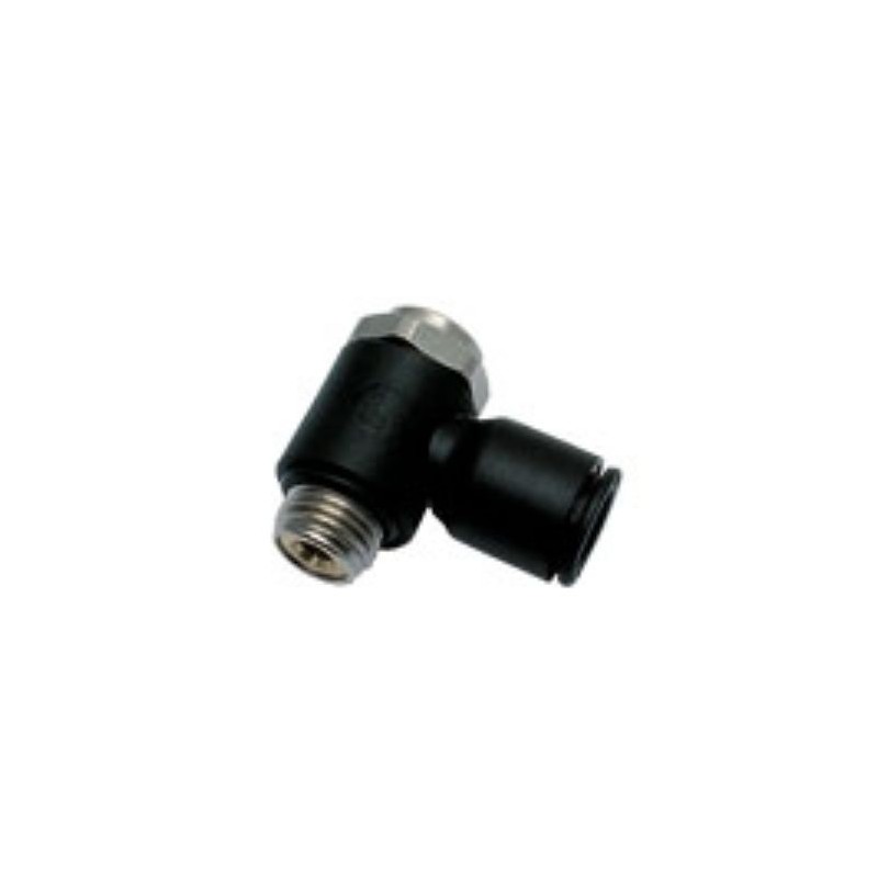 5 pcs - Legris 7010 Series Threaded Flow Regulator, G 1/2 Male Inlet Port, 12mm Tube Inlet Port x 12 Tube Outlet Port