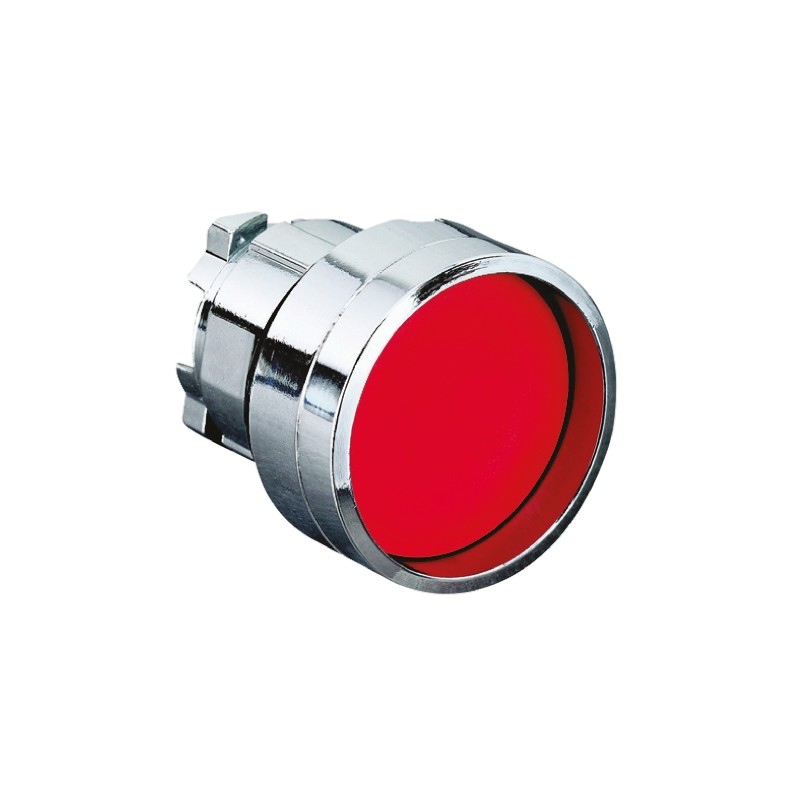 1 pcs - Schneider Electric Harmony XB4 Series Red Spring Return Push Button Head, 22mm Cutout, IP66, IP67, IP69K
