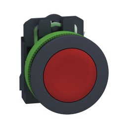 1 pcs - Schneider Electric XB5 Series Push Button, Panel Mount, 30mm Cutout, SPST, IP69