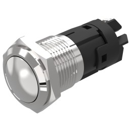 1 pcs - EAO 82 Series Push Button Switch, Latching, Panel Mount, 16mm Cutout, SPDT, 240V, IP65, IP67