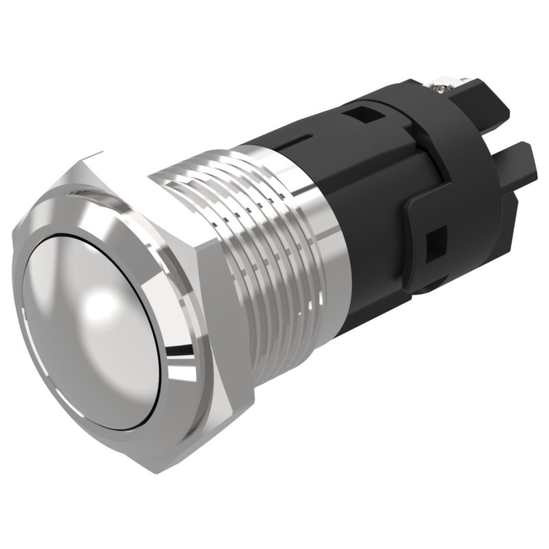 1 pcs - EAO 82 Series Push Button Switch, Latching, Panel Mount, 16mm Cutout, SPDT, 240V, IP65, IP67