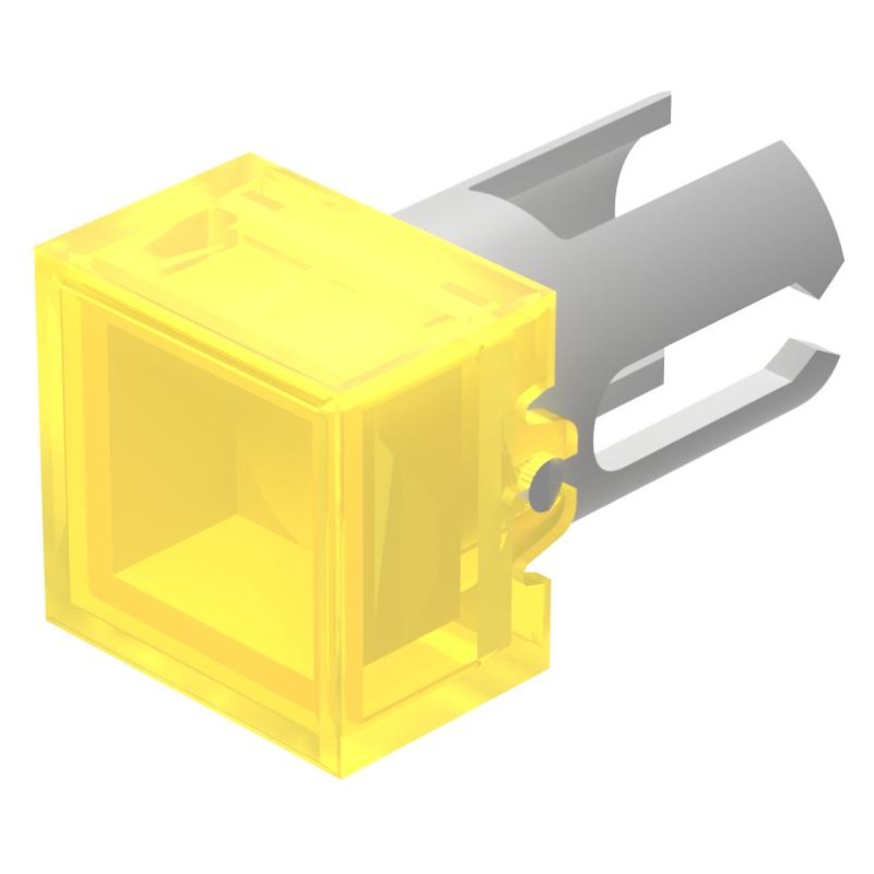 1 pcs - EAO Yellow Square Push Button Lens for Use with Push Button