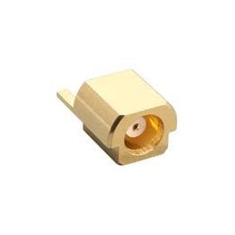 10 pcs : CONMCX013-T - RF Connectors / Coaxial Connectors MCX Connector Receptacle, Female Socket 50Ohm Board Edge, Cutout, Surf