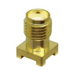 10 pcs : CONSMA001-SMD-G-T - RF Connectors / Coaxial Connectors SMA ST PCB-JCK SMT
