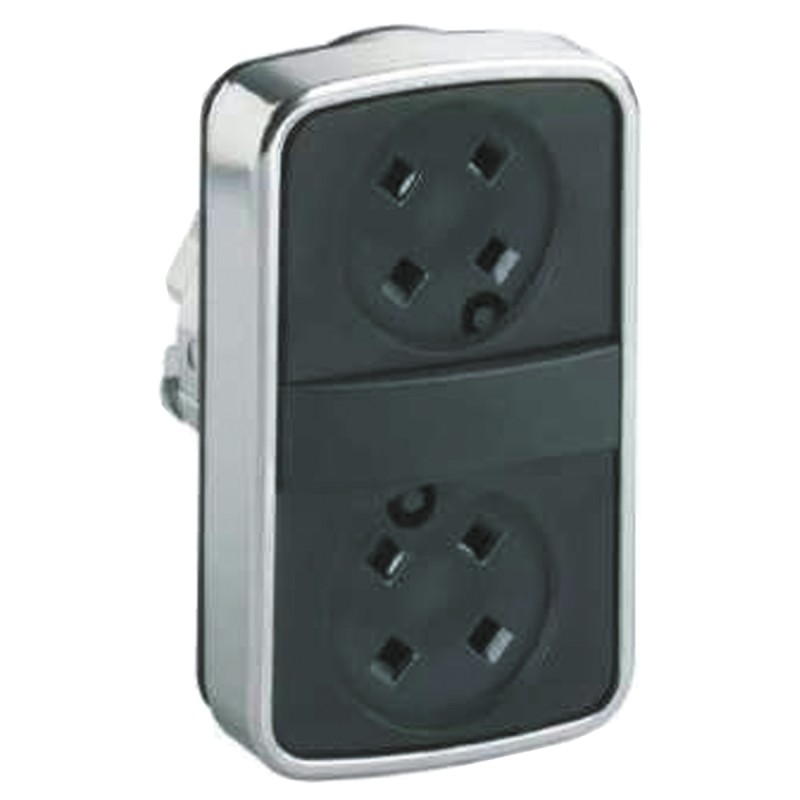 1 pcs - Schneider Electric Harmony XB4 Series Black Momentary Push Button Head, 22mm Cutout, IP67