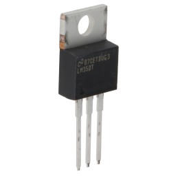 5 pcs - Texas Instruments Temperature Sensor, Voltage Output, Through Hole Mount, Analogue, ±0.6°C, 3 Pins