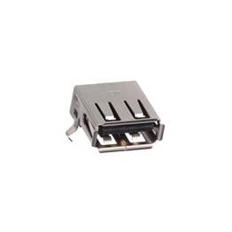 10 pcs : KUSBX-SMTAS1NBTR - USB Connectors SMT USB A-TYPE RECPT BLACK