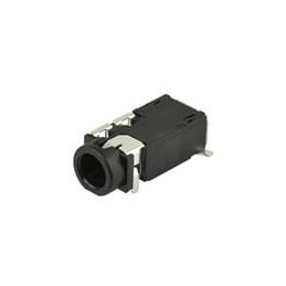 10 pcs : SJ2-35464B-SMT-TR - Phone Connectors 3.5mm SMT low profle 4conductr Tip switc