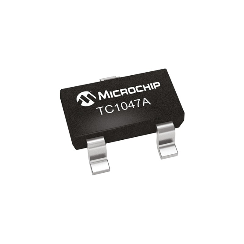 5 pcs - Microchip Voltage Temperature Sensor, Voltage Output, Surface Mount, Analogue, ±2°C, 3 Pins