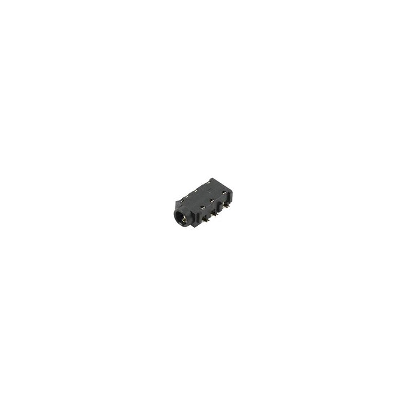 10 pcs : SJ-43615RS-SMT-TR - Phone Connectors 3.5 mm, Right Angle, Mid Mount (SMT), 4 Conductors, 0 1 Internal Switches, Audio J