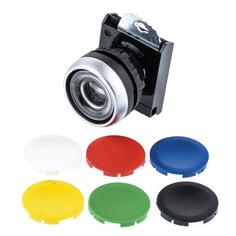 1 pcs - BACO Spring Return Push Button Head, 22mm Cutout, IP66