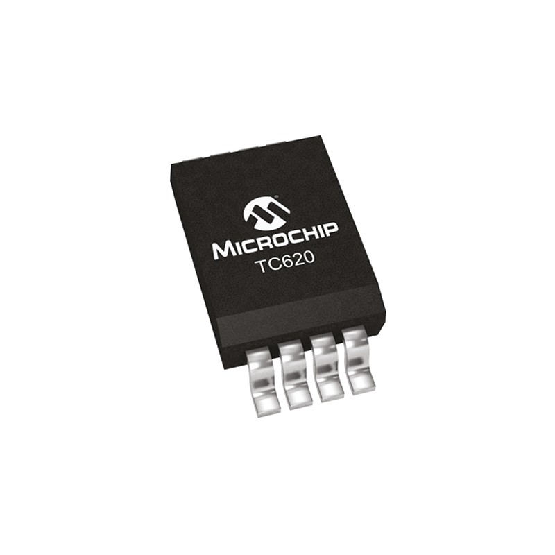 5 pcs - Microchip Temperature Sensor, Driver Output, Surface Mount, Serial, ±3°C, 8 Pins