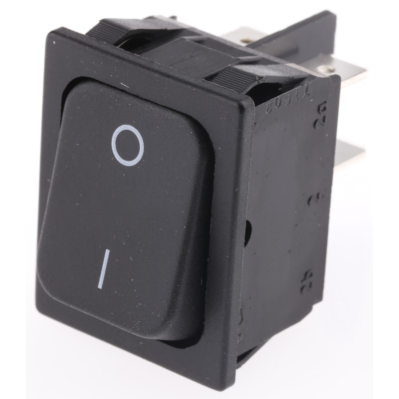 1 pcs - Marquardt DPST, On-None-Off Rocker Switch Panel Mount