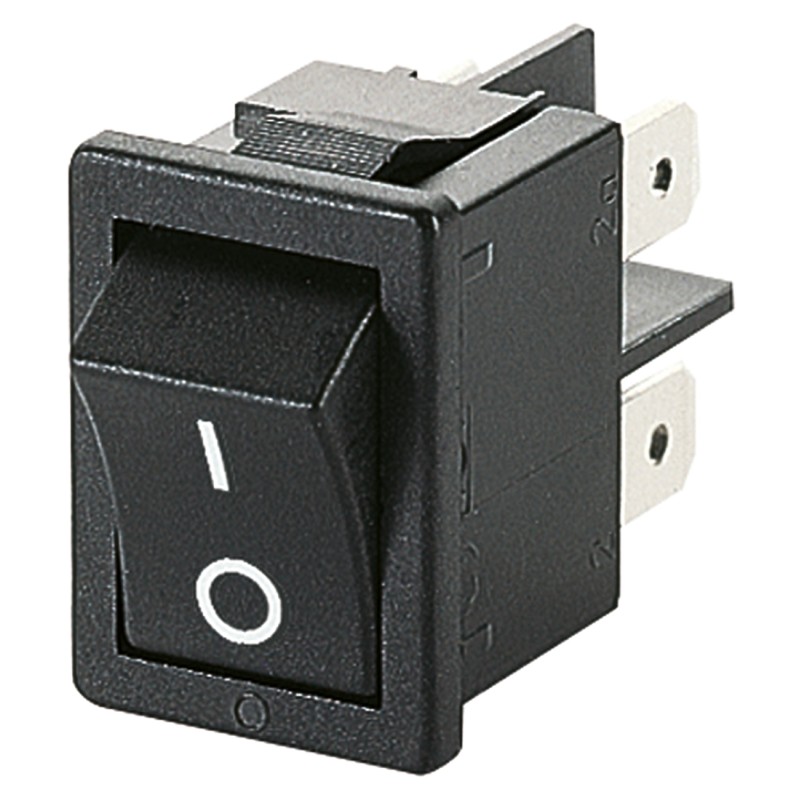 1 pcs - Marquardt DPST, On-None-Off Rocker Switch Panel Mount