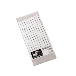 10 pcs - Wurth Elektronik, WR-TBL Adhesive Marker Card for use with Terminal Blocks