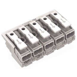 250 pcs - Wago 294 Series Power Supply Connector, 5-Pole, Female, 24A