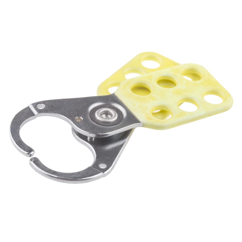 1 pcs - RS PRO 6-Lock Vinyl Hasp Lockout, 25mm Shackle