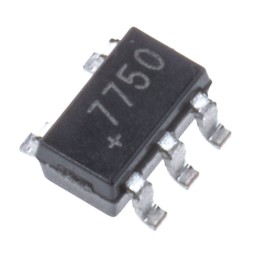 5 pcs - Maxim Integrated Temperature Sensor, Open Drain Output, Surface Mount, Serial-I2C, SMBus, ±3°C, 5 Pins