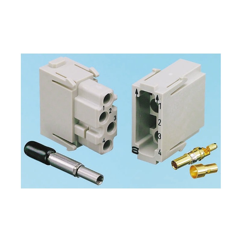 10 pcs - HARTING Contact, Female, Han Coaxial Series, 1 Contacts