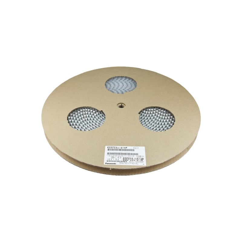 2000 pcs - Panasonic 47μF Aluminium Electrolytic Capacitor 6.3V dc, Surface Mount - EEEFKJ470UAR