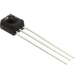 10 pcs - Vishay TSOP4856, 56kHz IR Receiver, 950нм 45 deg, 24m Range, 2.5 V - 5.5V, Through Hole, 6.0 x 6.95 x 5.6mm