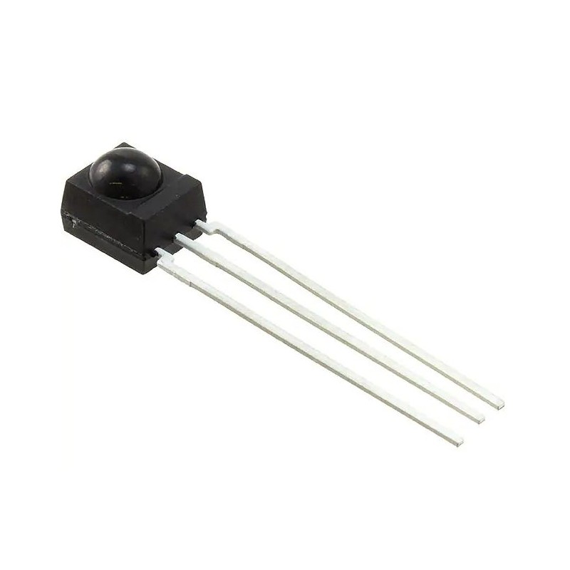 10 pcs - Vishay TSOP4856, 56kHz IR Receiver, 950нм 45 deg, 24m Range, 2.5 V - 5.5V, Through Hole, 6.0 x 6.95 x 5.6mm