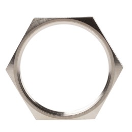 5 pcs - Lapp Silver Nickel Plated Brass Cable Gland Locknut, PG29 Thread