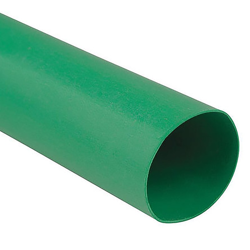 5 pcs - TE Connectivity Heat Shrink Tubing, Green 50.8mm Sleeve Dia. x 1.2m Length 2:1 Ratio, RNF-100 Series
