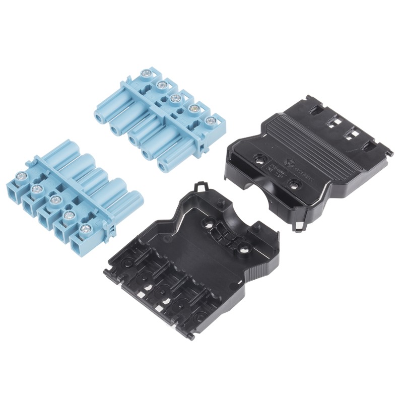 50 pcs - Wieland GST18i5 Series Connector, 5-Pole, Female, Cable Mount, 20A, IP20