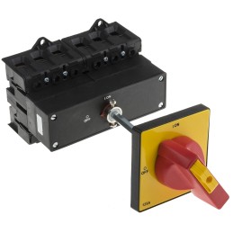 1 pcs - RS PRO 6P Pole Isolator Switch - 125A Maximum Current, 55kW Power Rating, IP65