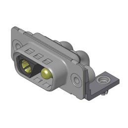 50 pcs - FCT from Molex 173107 2 Way Right Angle Through Hole D-sub Connector Socket, 6.86mm Pitch, with 4-40 Screw Locks