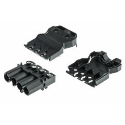 50 pcs - Wieland GST18i4 Series Mini Connector, 4-Pole, Male, Cable Mount, 20A, IP40