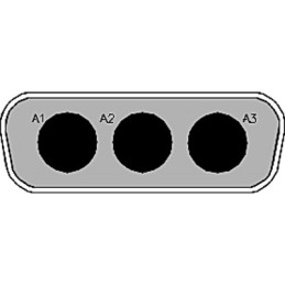 50 pcs - FCT from Molex 173107 7 Way Right Angle Through Hole D-sub Connector Plug, 6.86mm Pitch