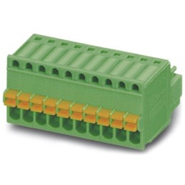 50 pcs - Phoenix Contact 2.5mm Pitch 9 Way Pluggable Terminal Block, Plug, Cable Mount, Spring Cage Termination