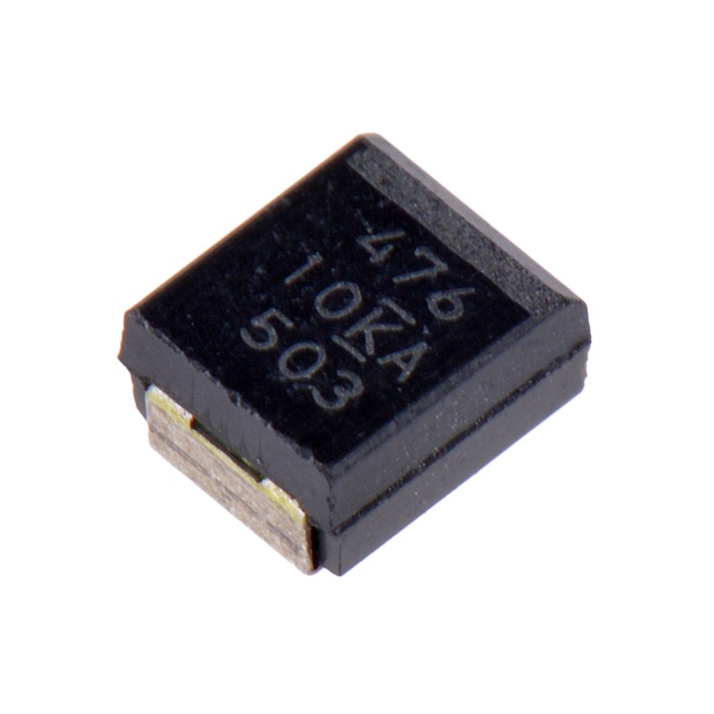 2000 pcs - KEMET 47μF Surface Mount Polymer Capacitor, 10V dc