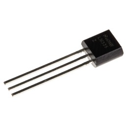 5 pcs - Texas Instruments Temperature Sensor, Voltage Output, Through Hole Mount, Analogue, ±3°C, 3 Pins