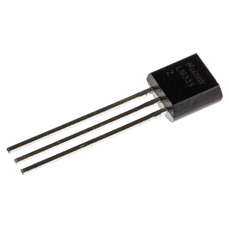 5 pcs - Texas Instruments Temperature Sensor, Voltage Output, Through Hole Mount, Analogue, ±3°C, 3 Pins