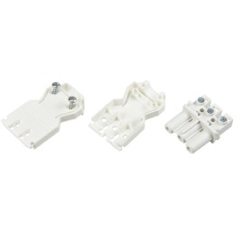 50 pcs - Wieland GST18i3 Series Mini Connector, 3-Pole, Female, Cable Mount, 20A, IP40