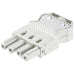 50 pcs - Wieland GST18i4 Series Connector, 4-Pole, Female, Cable Mount, 20A, IP40