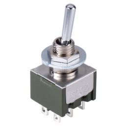 1 pcs - NKK Switches Toggle Switch, Panel Mount, On-On-On, Solder Terminal, 30 V dc, 125V ac