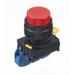 1 pcs - Idec YW Series Push Button Complete Unit, Panel Mount, 22mm Cutout, SPST, IP65