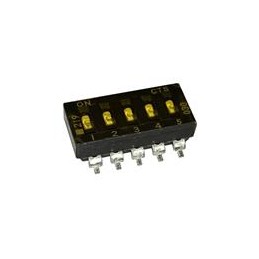 10 pcs : 219-5LPSTR - DIP Switches/SIP Switches 5 switch sections SPST