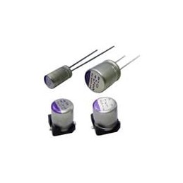 10 pcs : 6SVPC220MV - Aluminium Organic Polymer Capacitors 6.3volts 220uF ESR 15mohm
