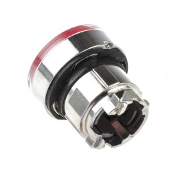 1 pcs - Schneider Electric ZB4 Series Red Illuminated Spring Return Push Button Head, 22mm Cutout, IP66, IP67, IP69K