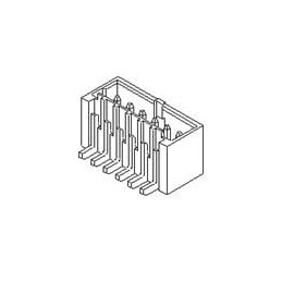 10 pcs : 87437-0463 - Headers & Wire Housings 1.5mm WtB VHdr SMT T &R/Cap 2.54SnLF 4Ckt