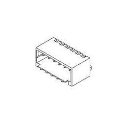 10 pcs : 87438-0743 - Headers & Wire Housings 7 CKT 1.5mm HDR. Rt.-Angle SMT