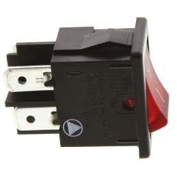 1 pcs - Arcolectric (Bulgin) Ltd Illuminated DPST, On-Off Rocker Switch Panel Mount