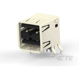 88 pcs - TE Connectivity Right Angle, Through Hole, Socket Type B 2.0 USB Connector