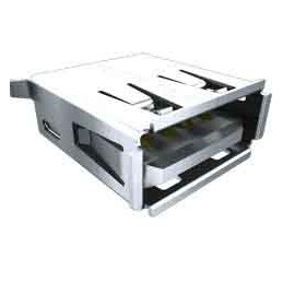 10 pcs - Samtec, Through Hole, Socket Type A 2.0 USB Connector