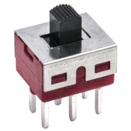 1 pcs - RS PRO PCB Slide Switch DPDT On-Off-On 5 A @ 28 V dc Top